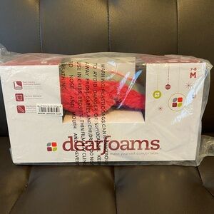 Dearfoams slippers Women’s Size M Pink Purple Bow